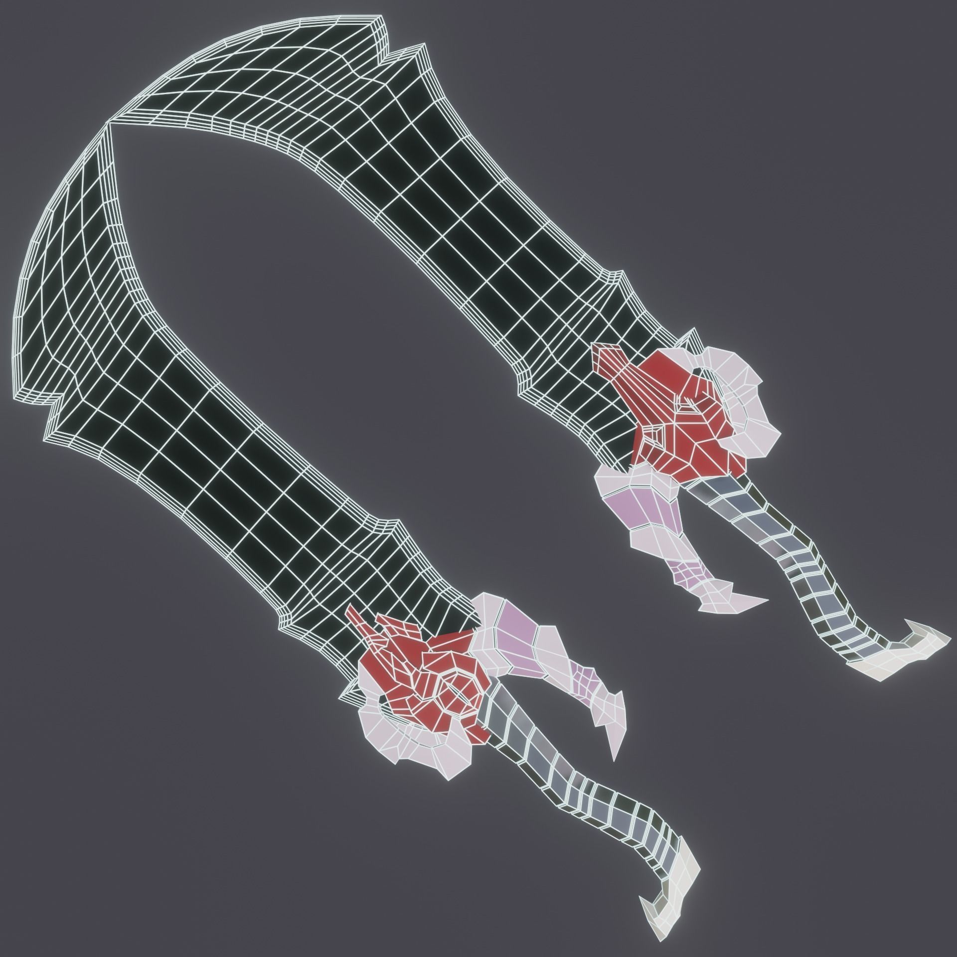 Demon King Daggers Solo Leveling Low-poly 3D model_6