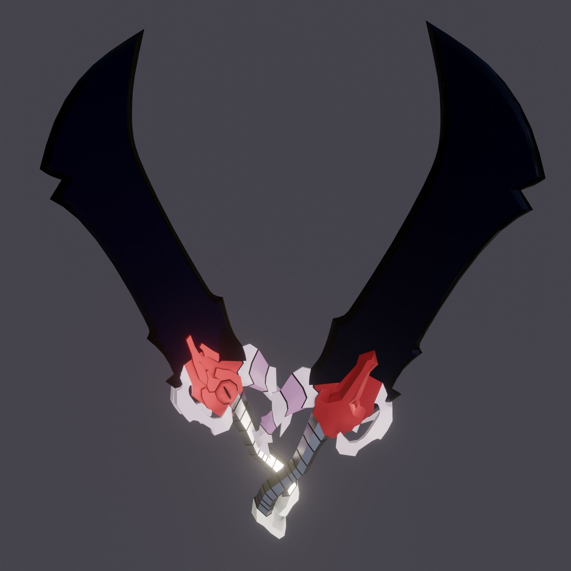 Demon King Daggers Solo Leveling Low-poly 3D model_1