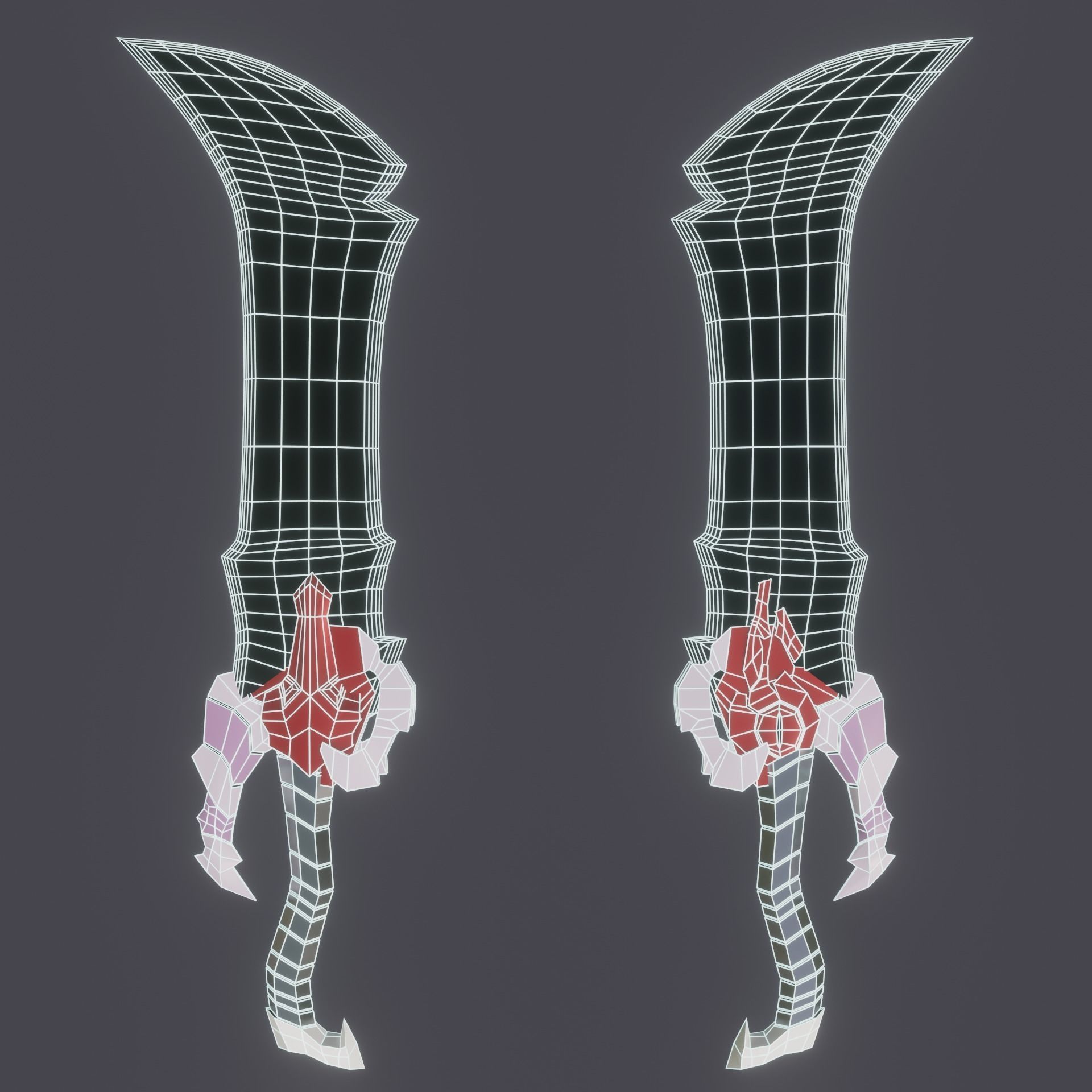 Demon King Daggers Solo Leveling Low-poly 3D model_7