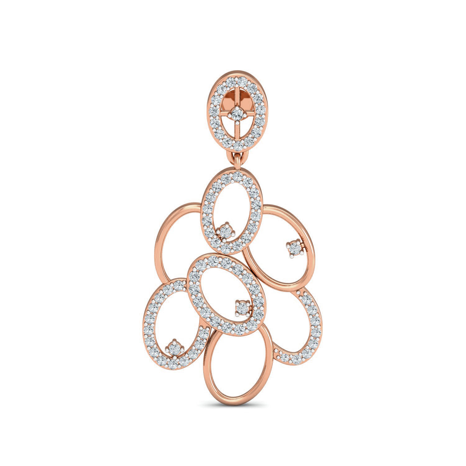 Women Long Earrings 3dm stl 3mf obj glb gltf render details 3D print model_5