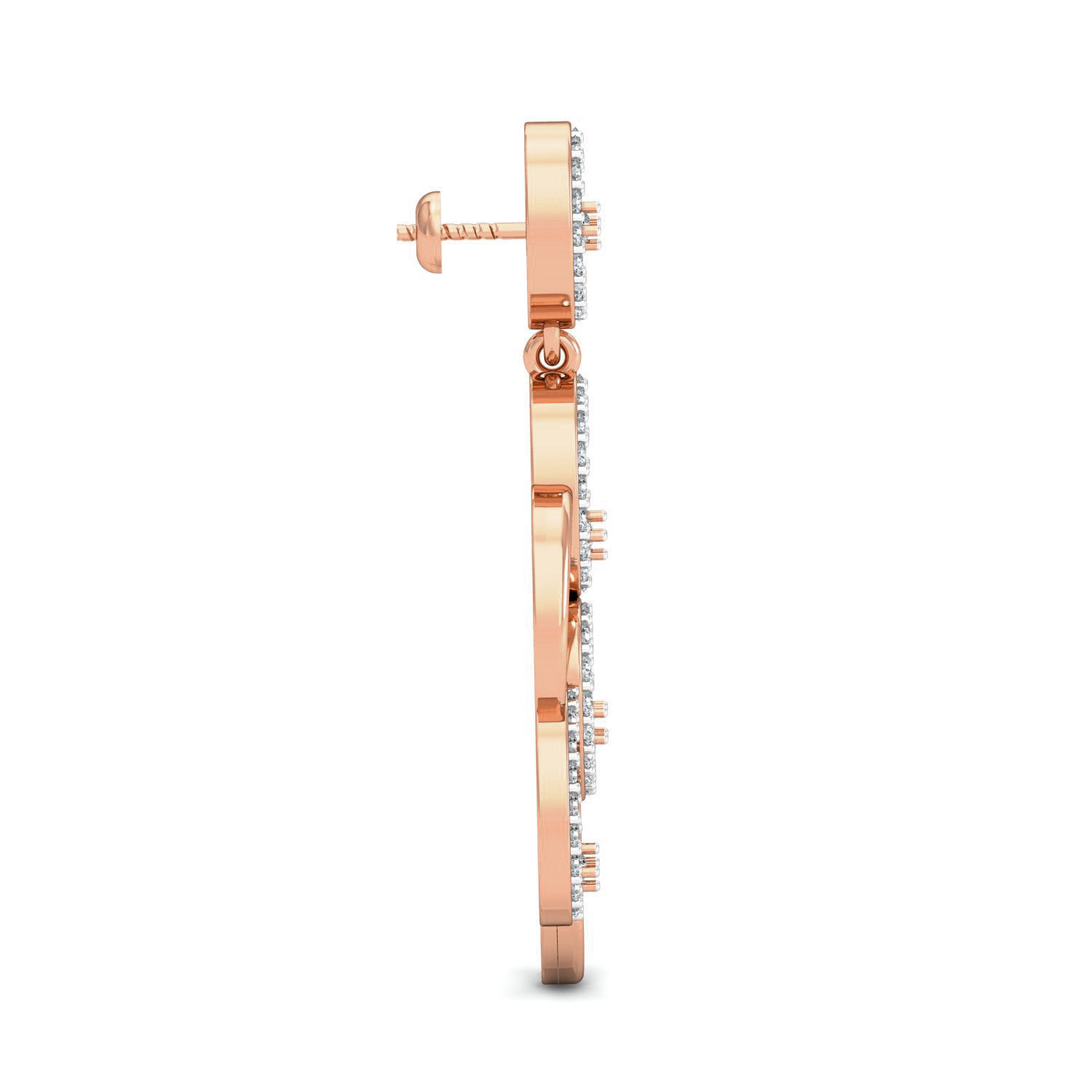 Women Long Earrings 3dm stl 3mf obj glb gltf render details 3D print model_8