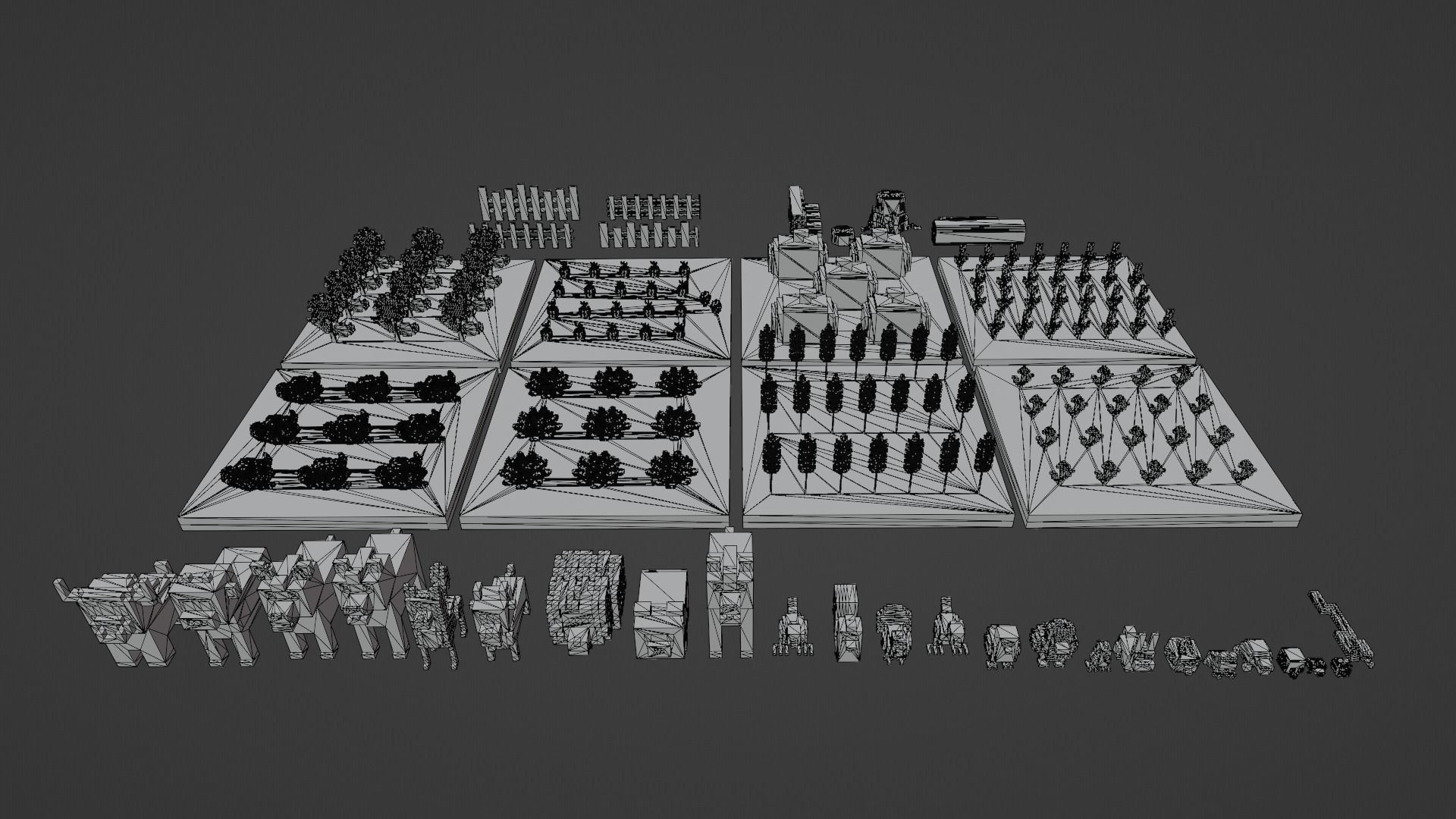 Voxel Farm Pack Low-poly 3D model_29