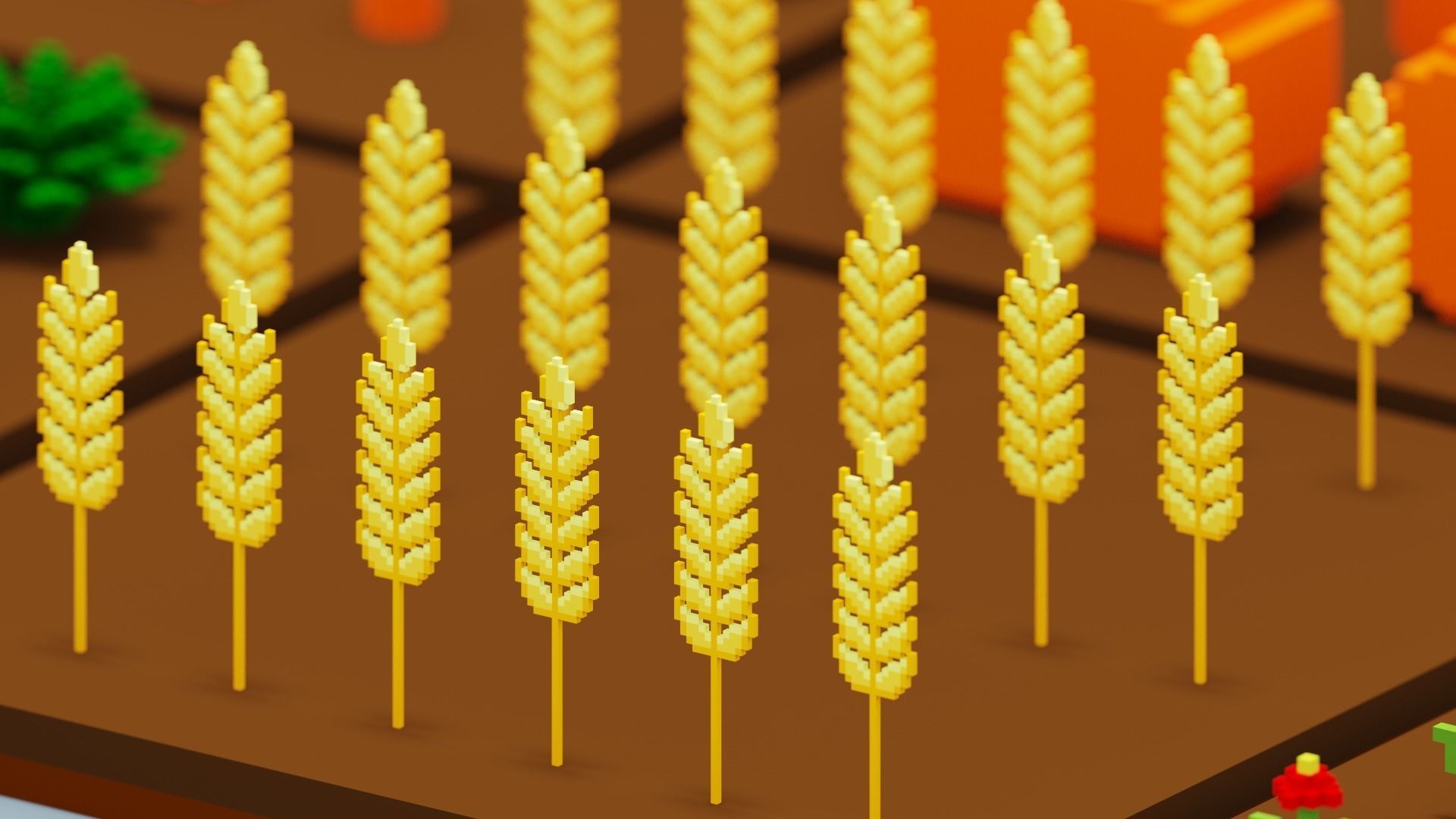 Voxel Farm Pack Low-poly 3D model_14