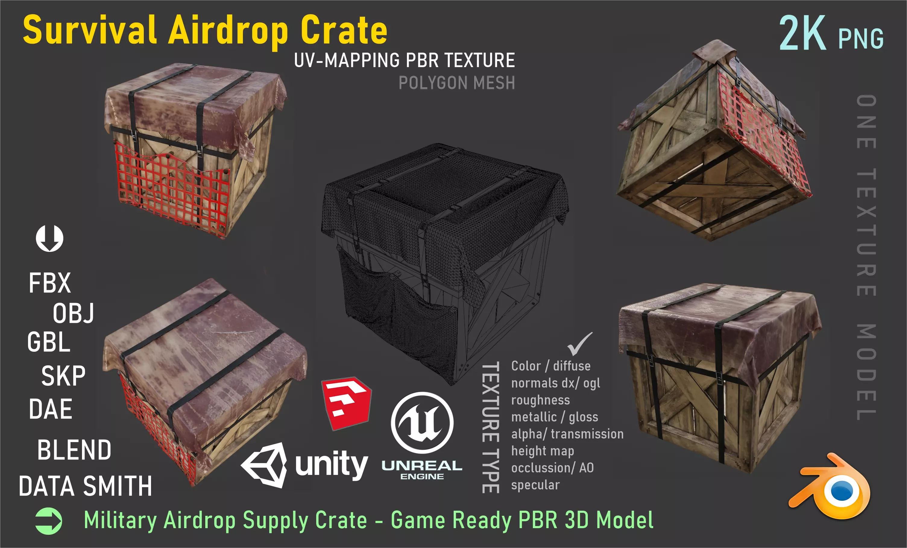 Armor BOX Low-poly 3D model