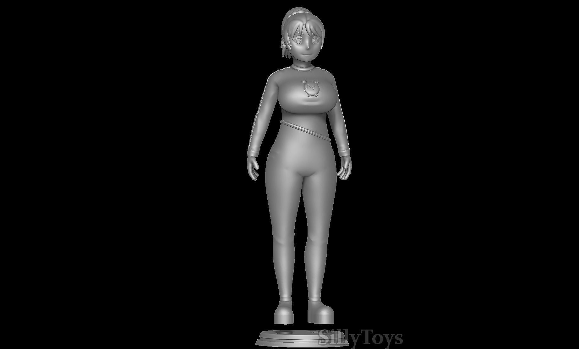 Anna Hanyu in Yolkian outfit 3D print model_5