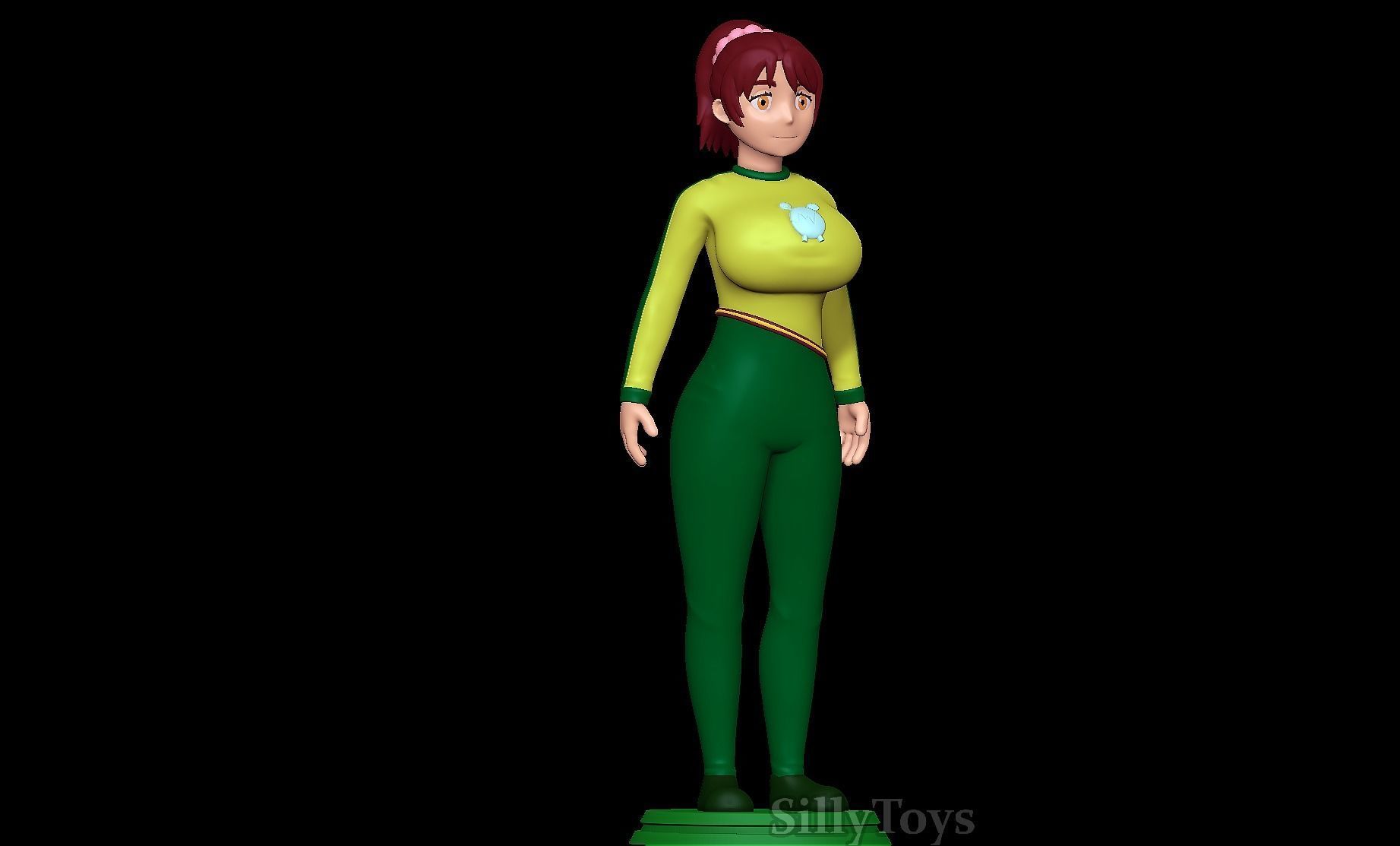 Anna Hanyu in Yolkian outfit 3D print model_1