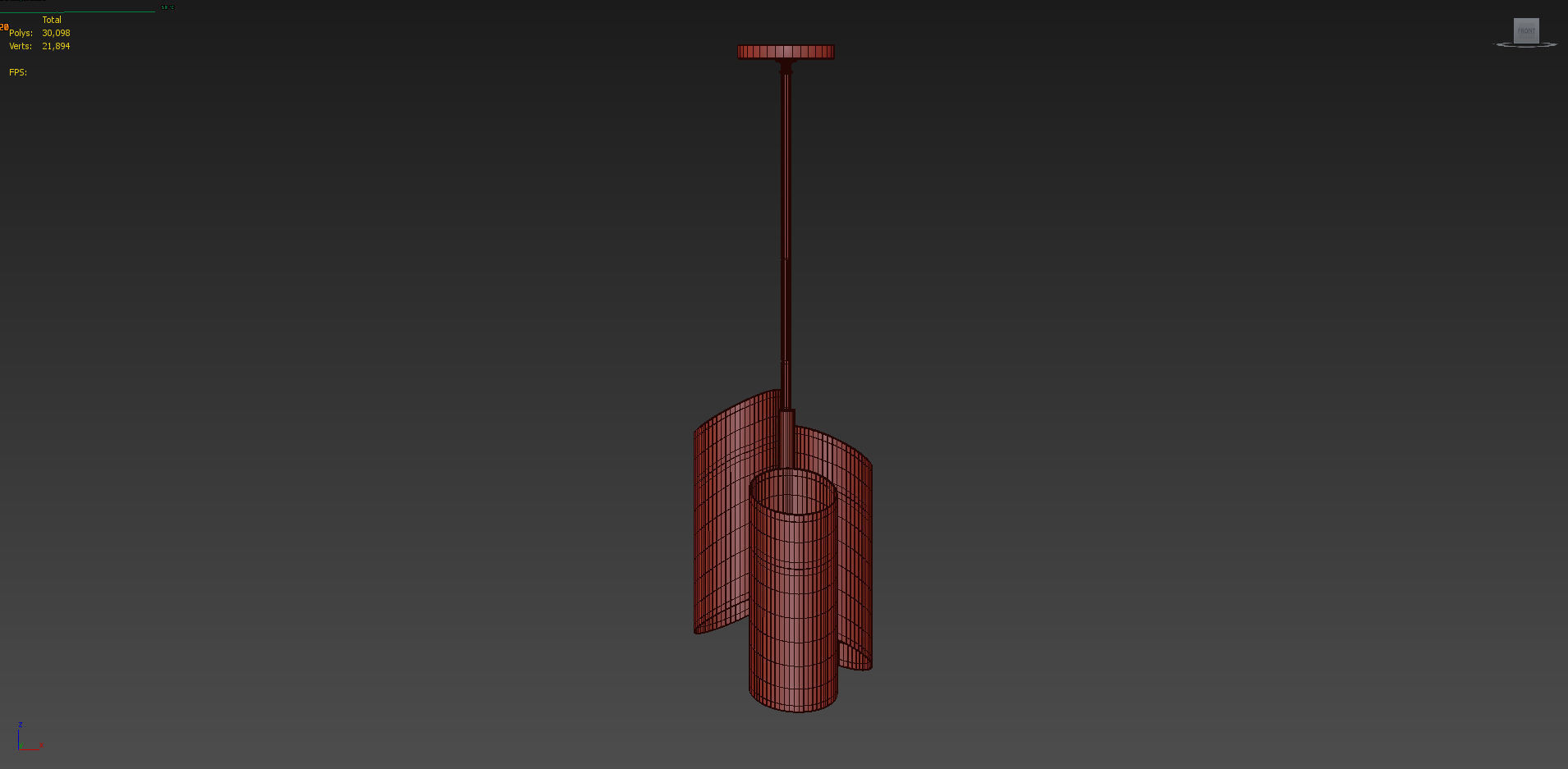 6 Light Unique Statement  Pendant by ARTERIORS 3D model_2