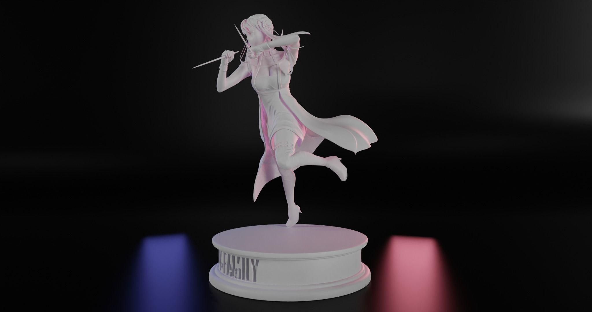 Yor Forger 3d sculpture 3D print model_9