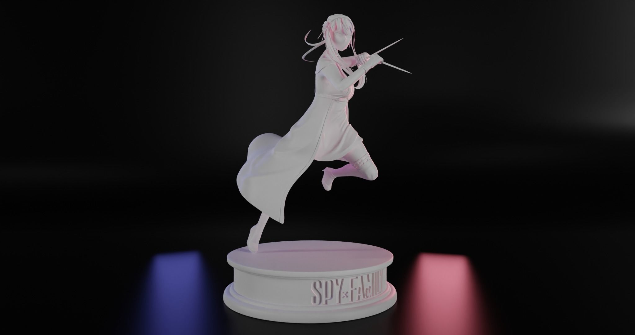 Yor Forger 3d sculpture 3D print model_11