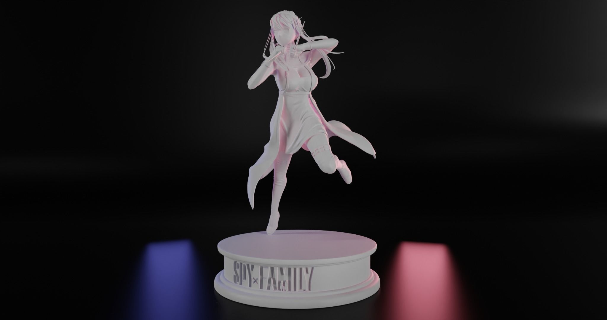 Yor Forger 3d sculpture 3D print model_10