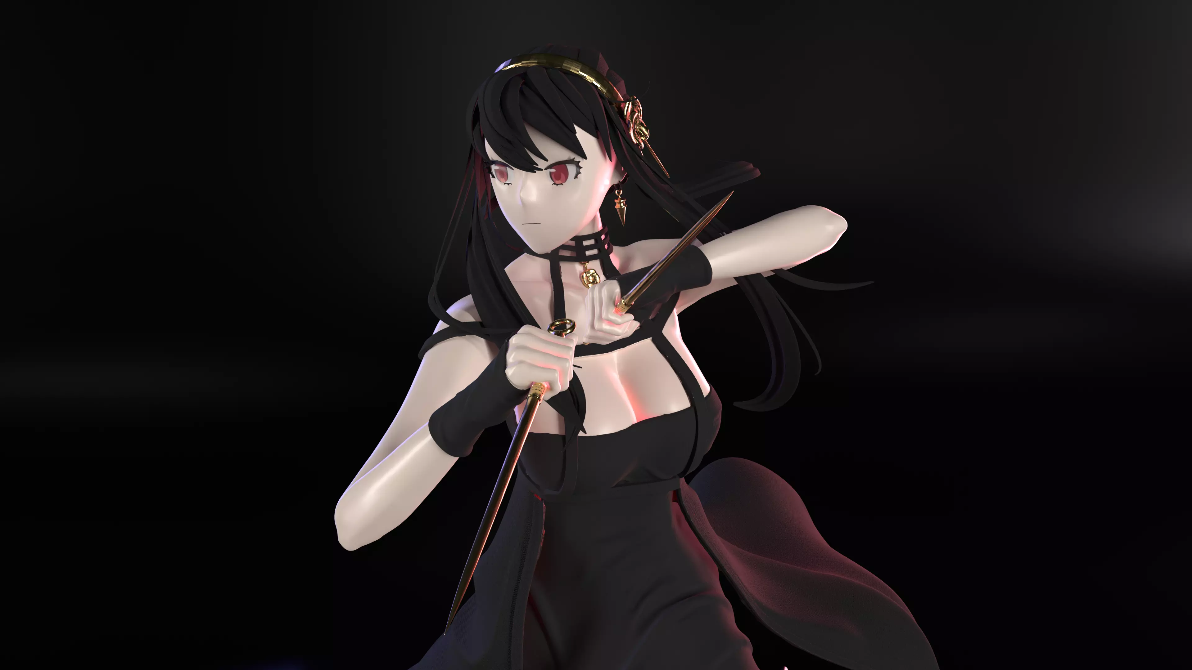 Yor Forger 3d sculpture 3D print model_0