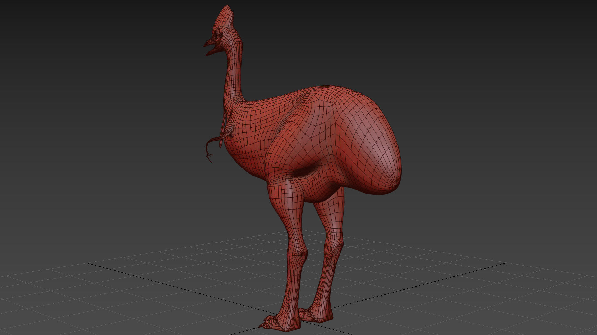 Most Real Cassowary 8K - 3d animated model 3D model_28