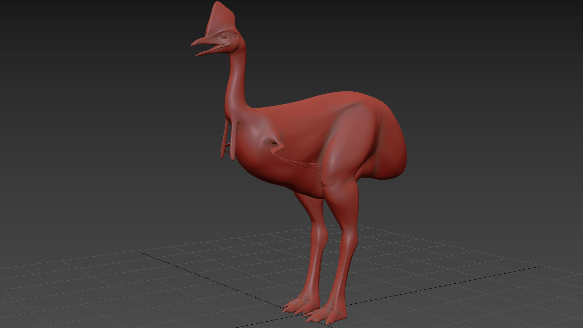Most Real Cassowary 8K - 3d animated model 3D model_26