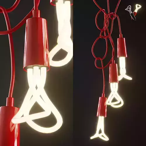 DROP CAP MULTIPACK - 4 PENDANTS from Plumen 3D model
