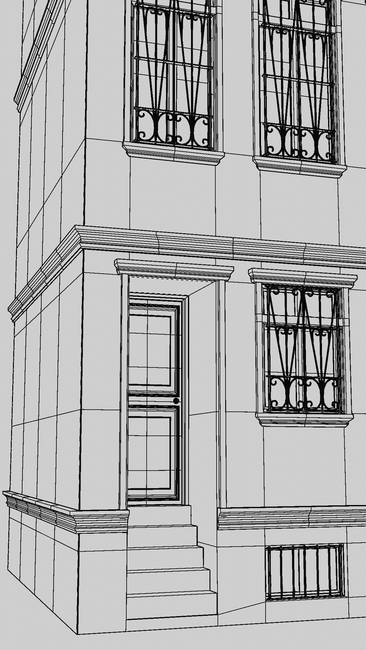 European Building Persian Style Low-poly 3D model_18