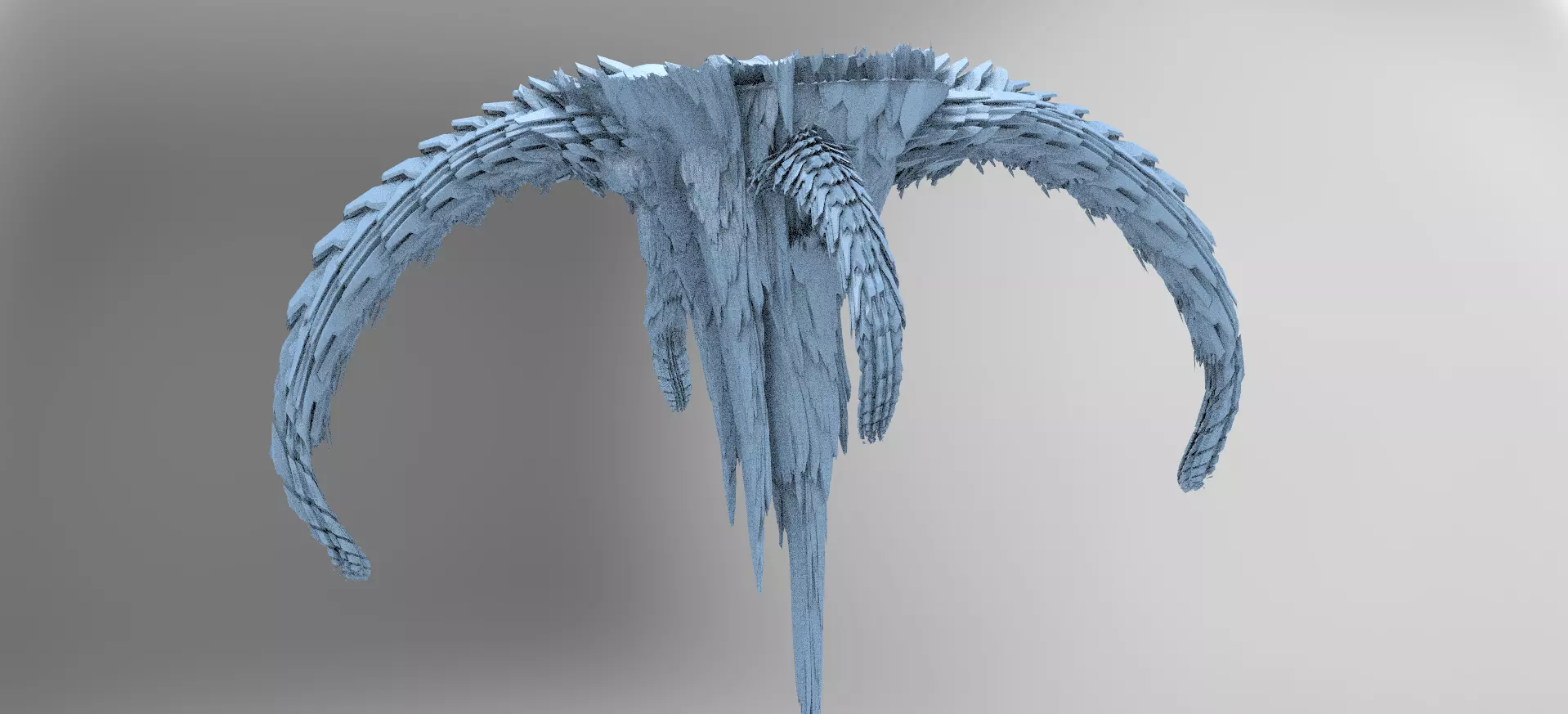 Alien Dragon Bone Mountain  3D model_0