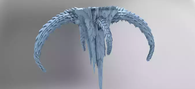 Alien Dragon Bone Mountain  3D model