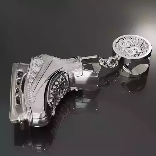 Hockey skates pendant 3D print model