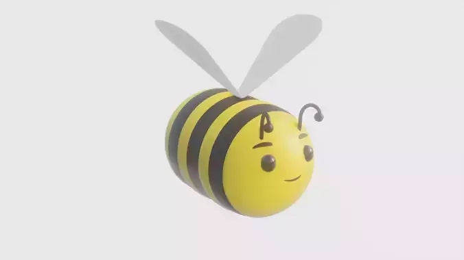 Animated 3D Bee Model Free 3D model