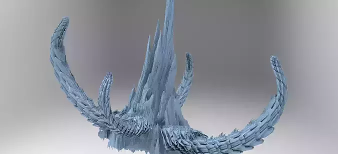  Dragon Bone Spine cliffs Huge  3D model