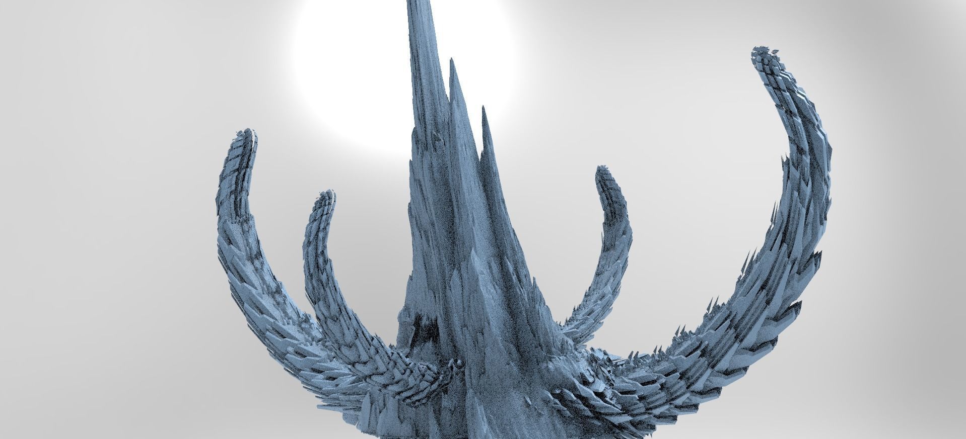  Dragon Bone Spine cliffs Huge  3D model_1
