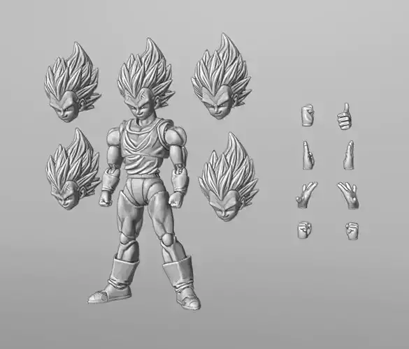 VEGETA ARTICULATED-DRAGON BALL
