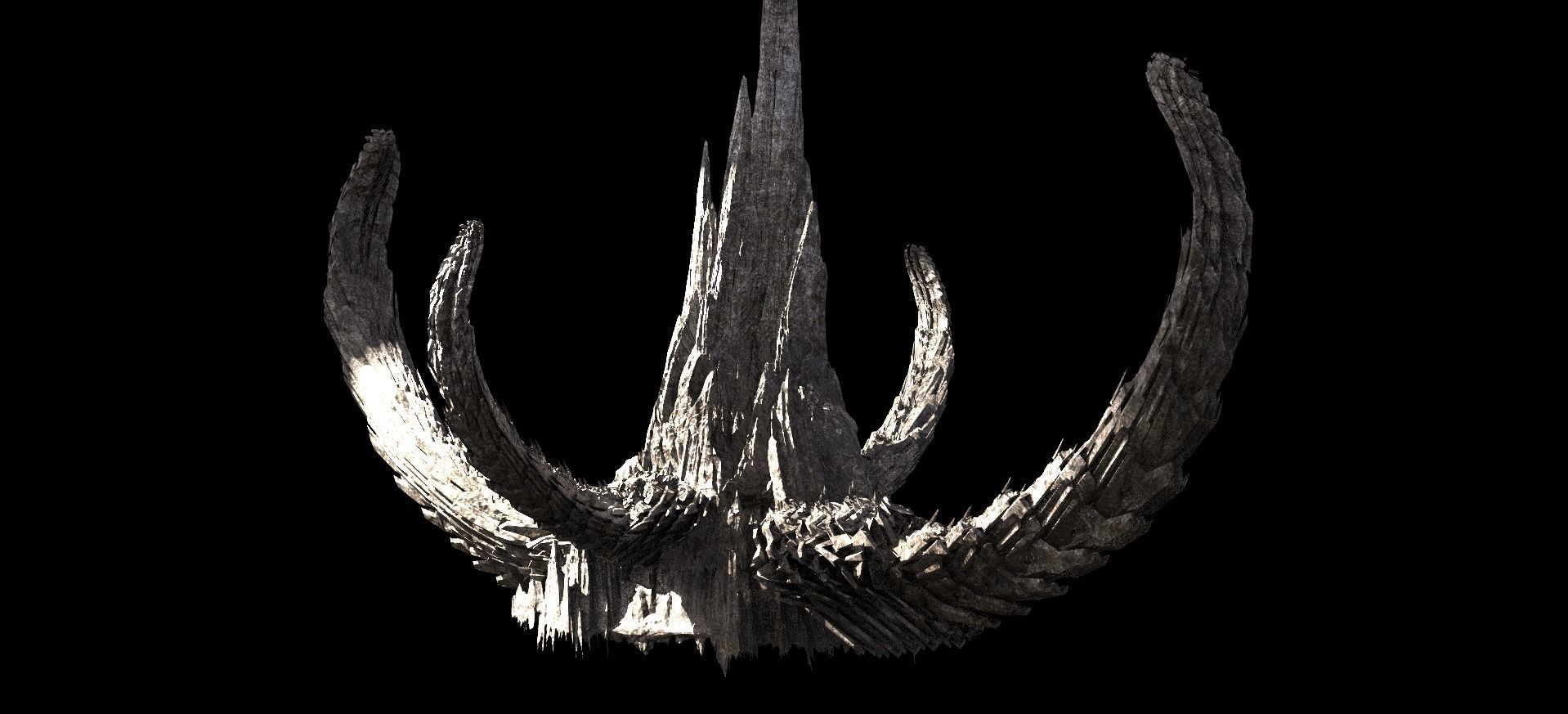  Dragon Asteroid Mountain Kit bash 1  3D model_1