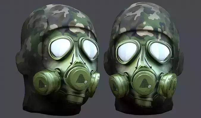 Helmet 3d model military combat Military Low-poly