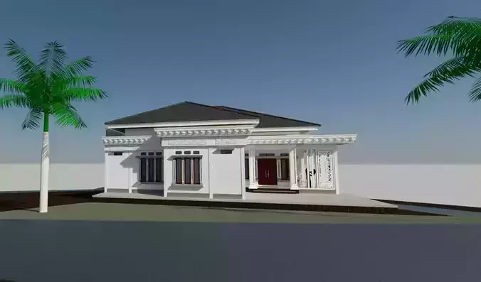 Classic Modern Home New 3D model