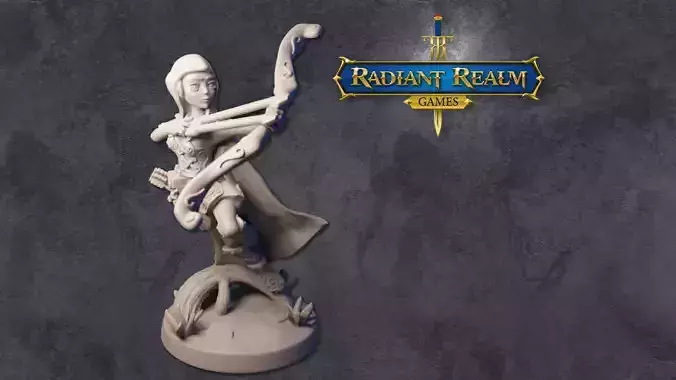 Female elf ranger - level 20 archer - anime-inspired