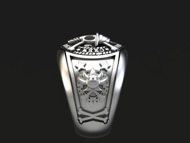 ANILLO ONE PIECE LUFFY 3D print model_1