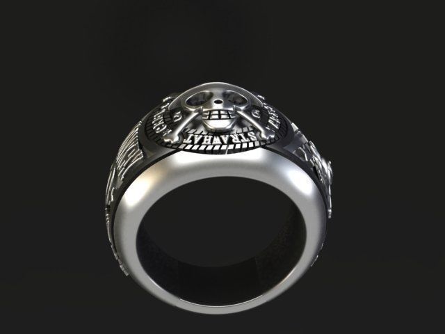 ANILLO ONE PIECE LUFFY 3D print model_2