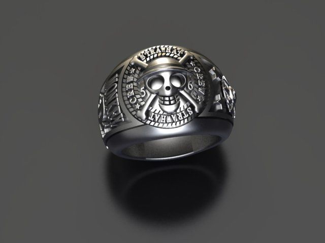 ANILLO ONE PIECE LUFFY 3D print model_3