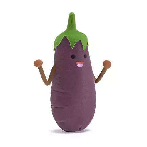 Eggplant toy stuffed