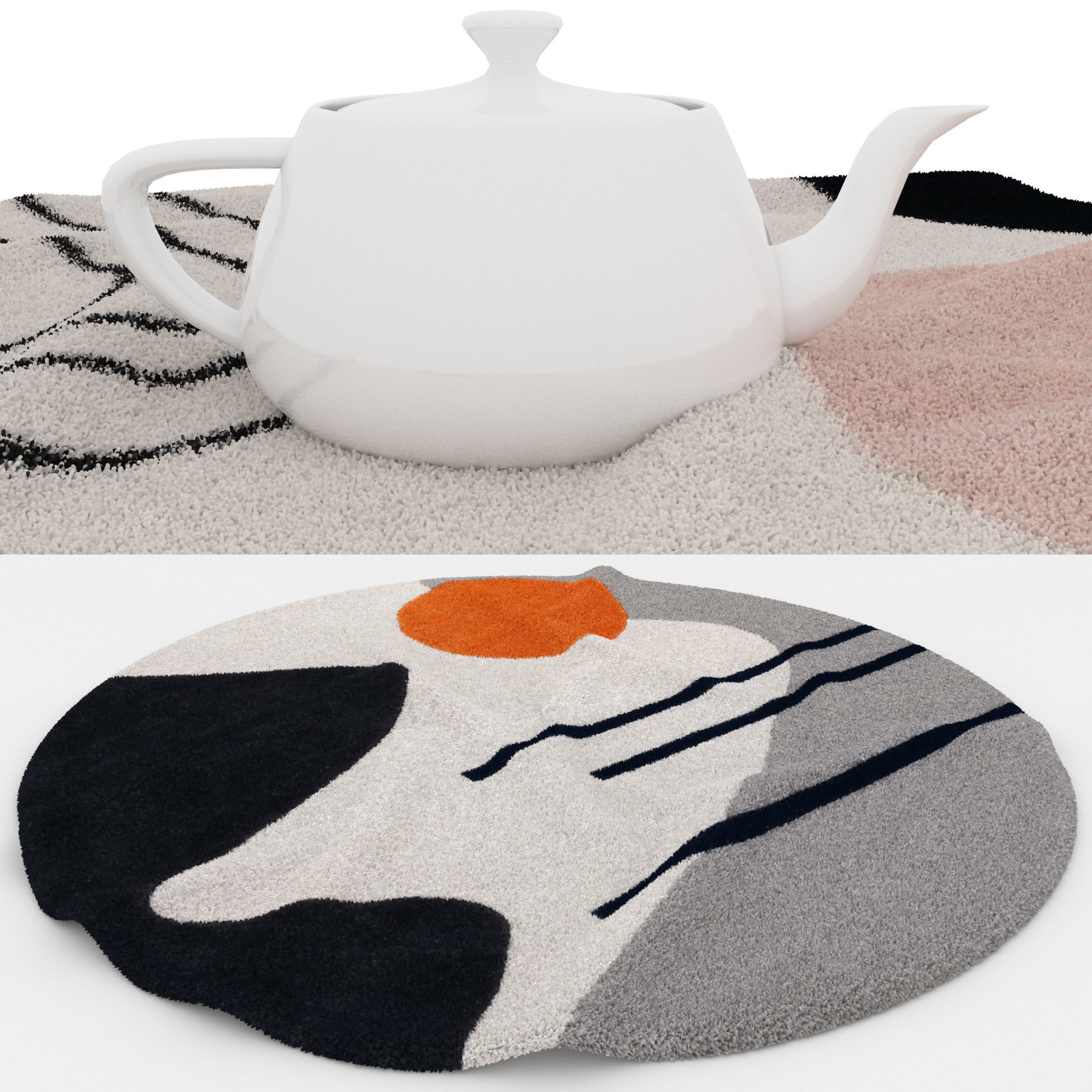 Rugs No 873 Low-poly 3D model_1