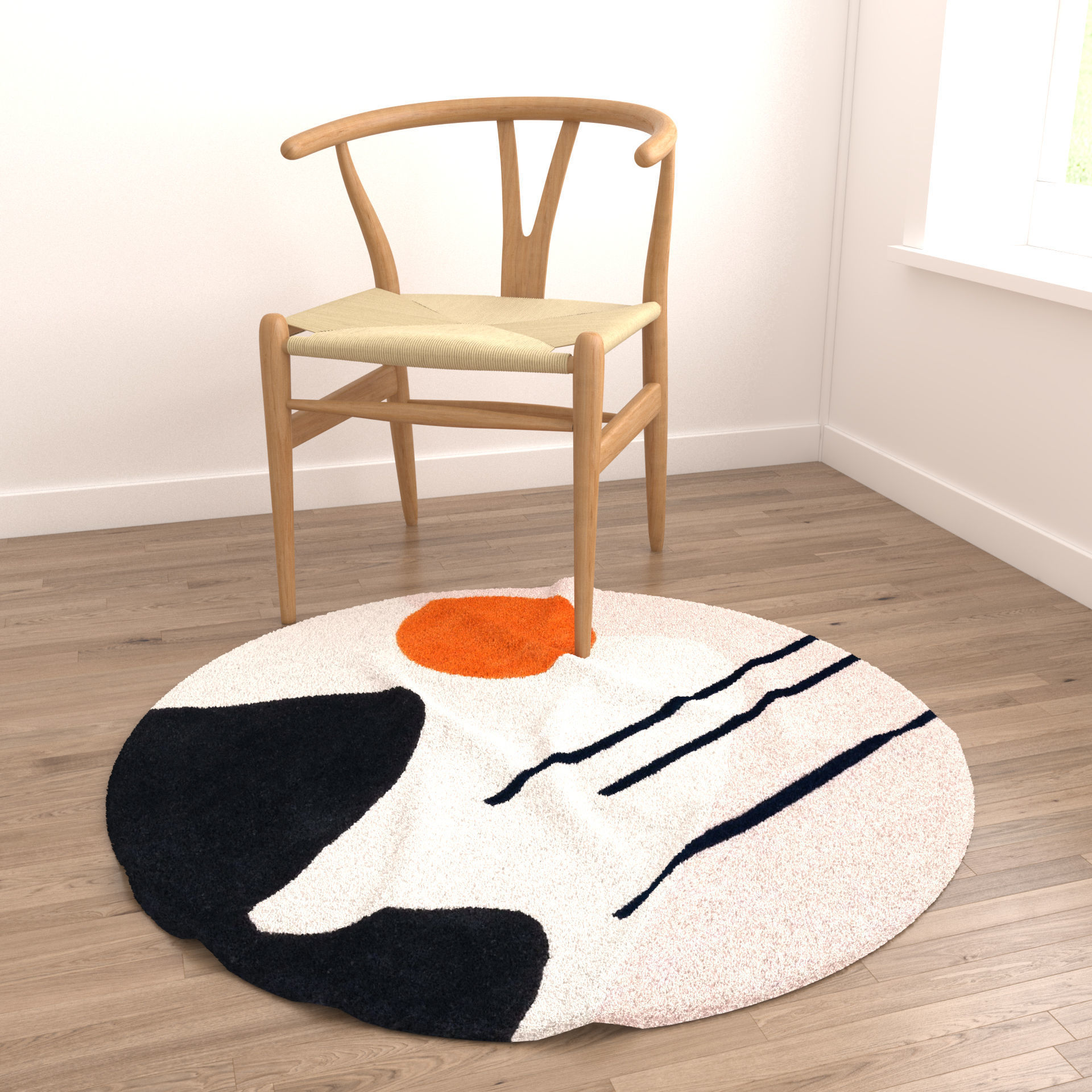 Rugs No 873 Low-poly 3D model_4