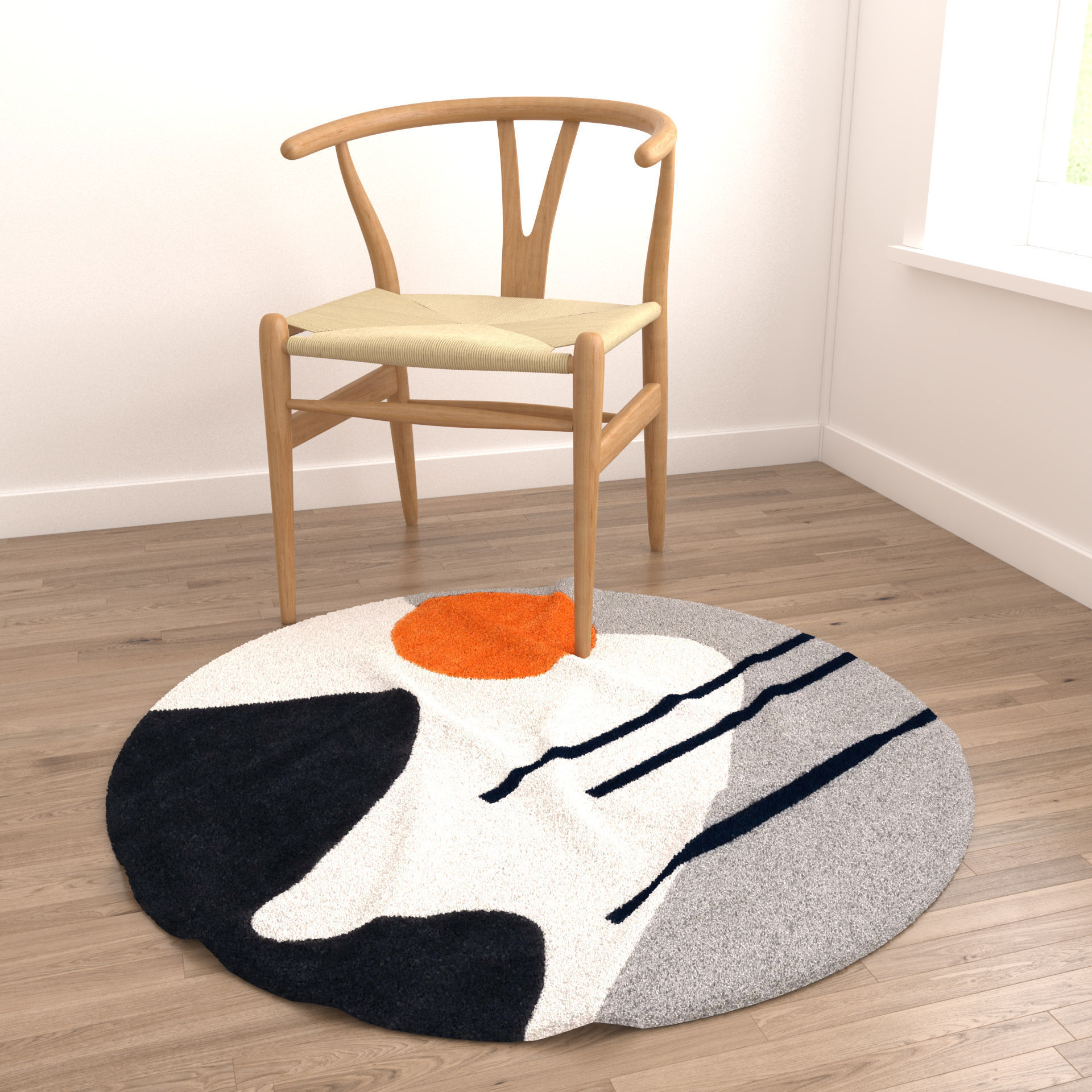 Rugs No 873 Low-poly 3D model_3
