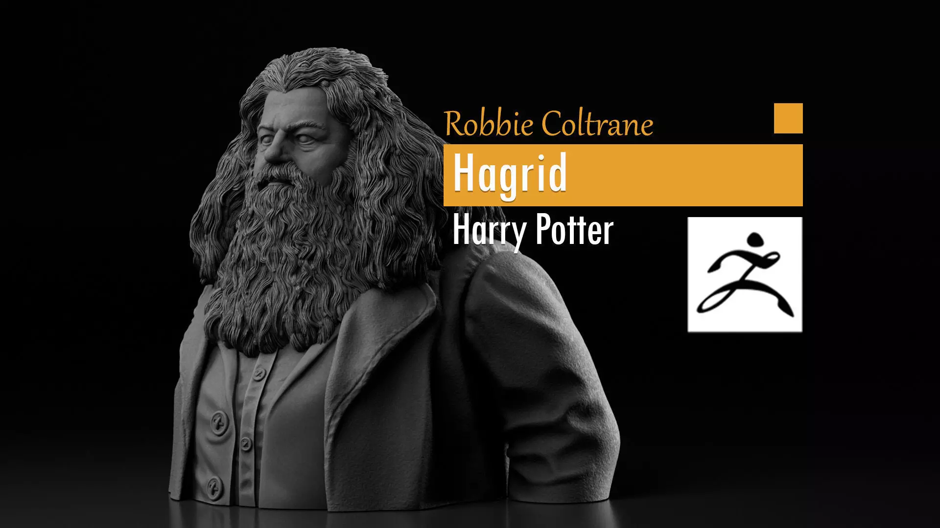 Robbie Coltrane - Hagrid - Harry Potter 3D print model