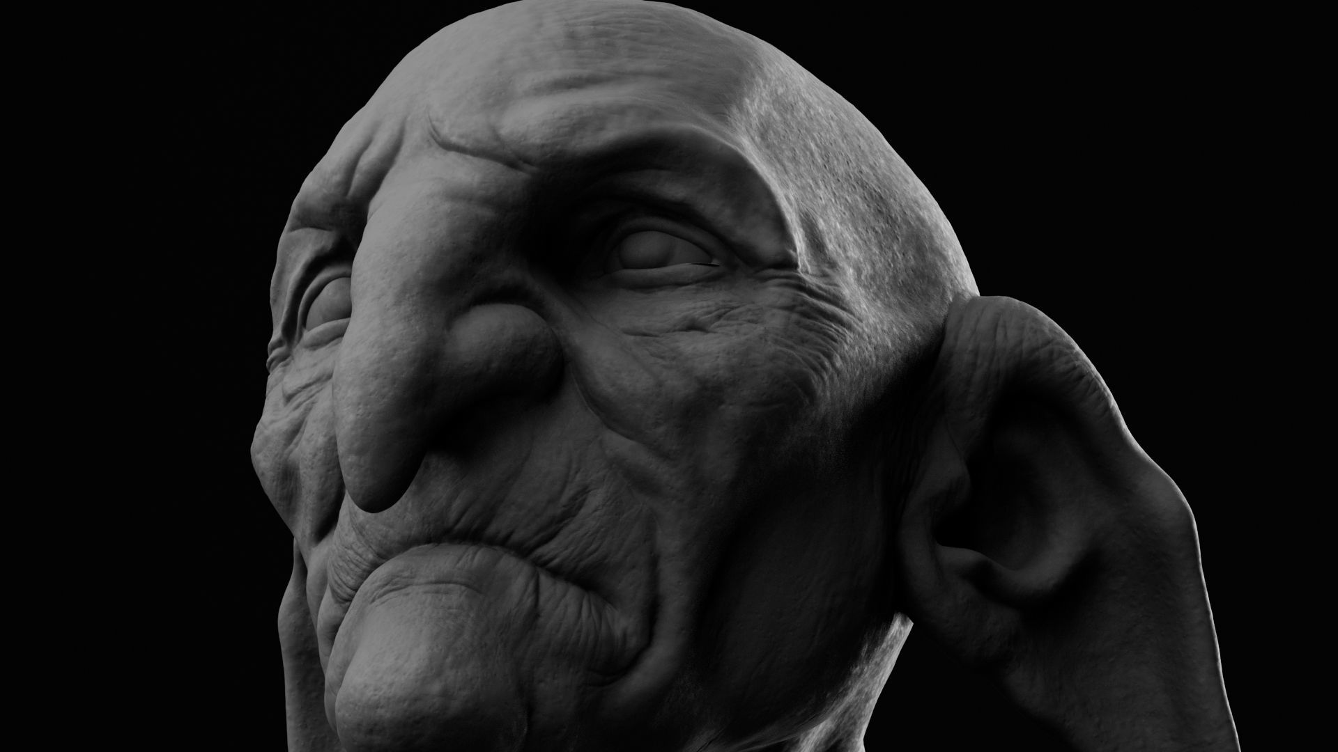 Timothy Bateson - Kreacher - Harry Potter 3D print model_9