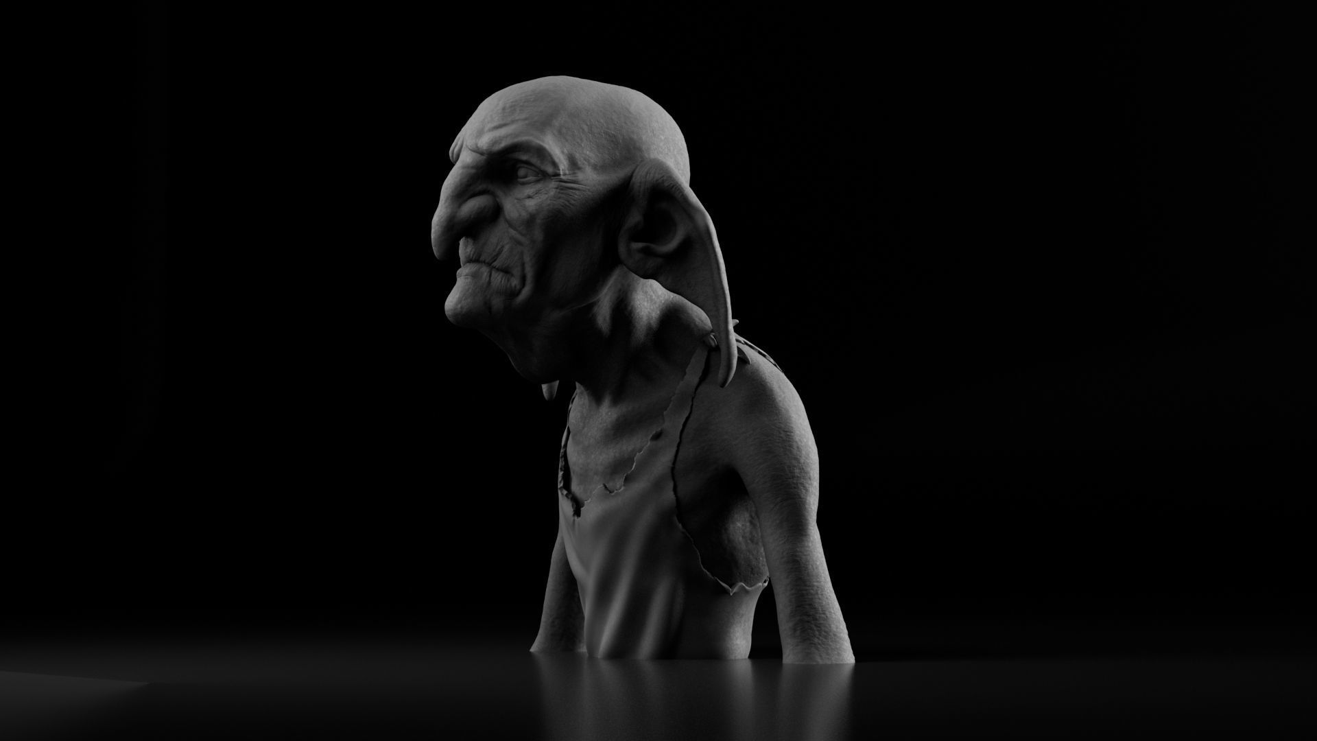 Timothy Bateson - Kreacher - Harry Potter 3D print model_6