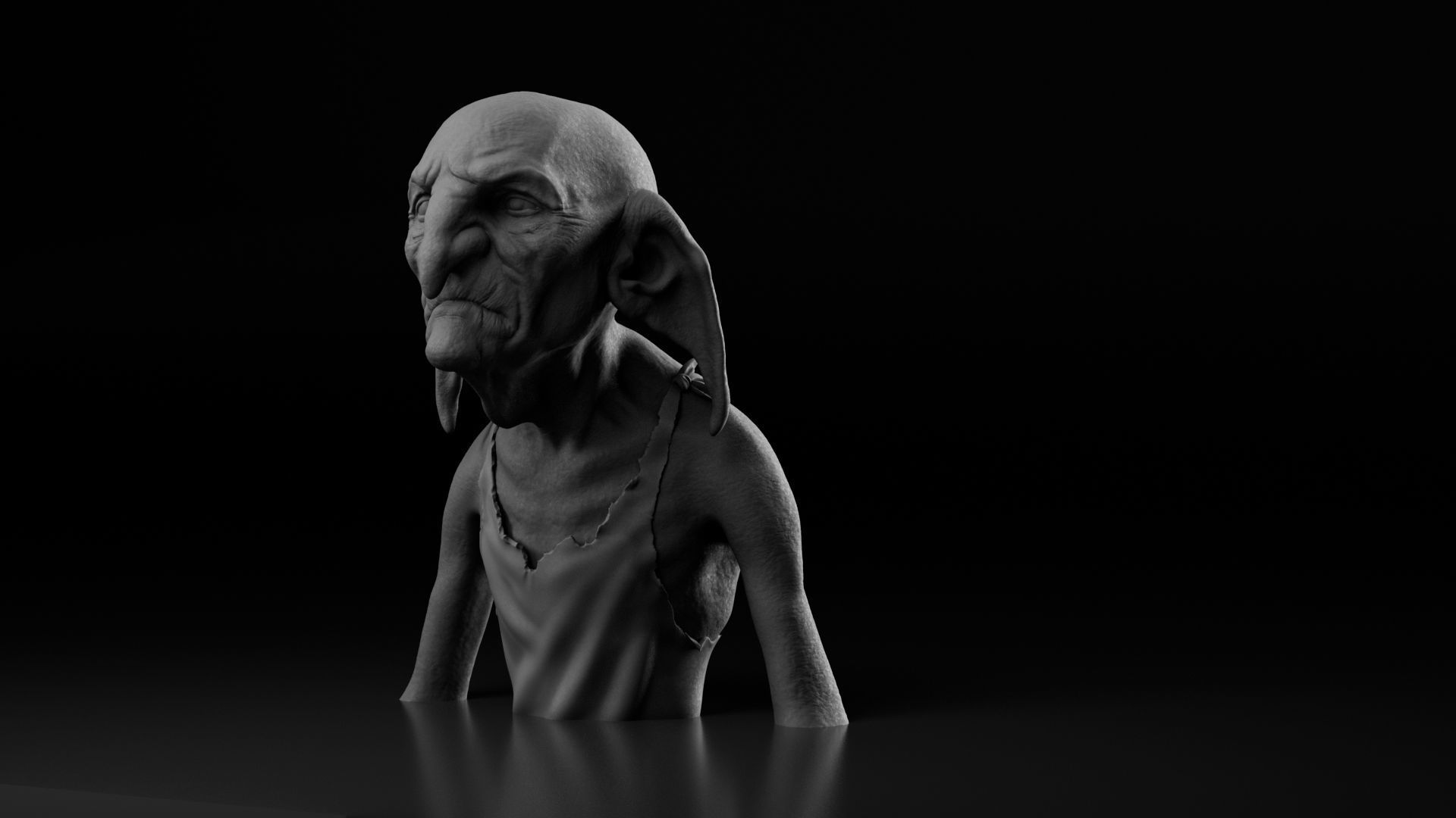 Timothy Bateson - Kreacher - Harry Potter 3D print model_3