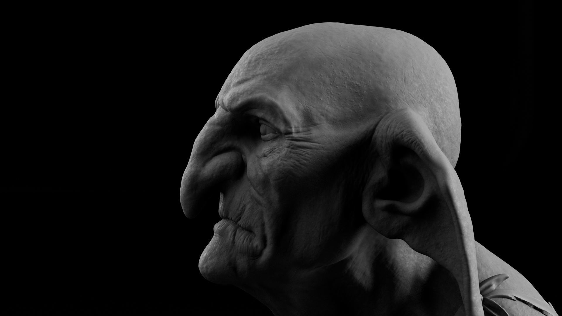 Timothy Bateson - Kreacher - Harry Potter 3D print model_16