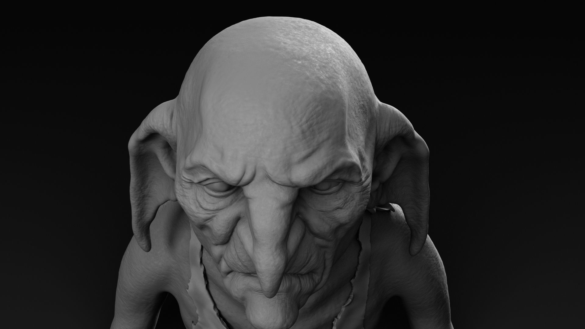 Timothy Bateson - Kreacher - Harry Potter 3D print model_8