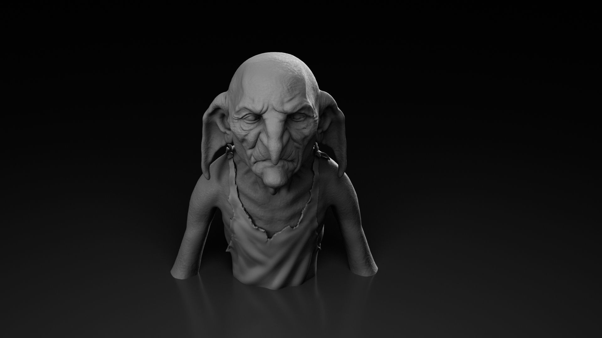 Timothy Bateson - Kreacher - Harry Potter 3D print model_11