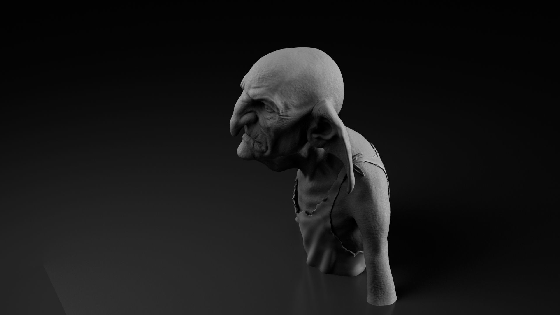 Timothy Bateson - Kreacher - Harry Potter 3D print model_13