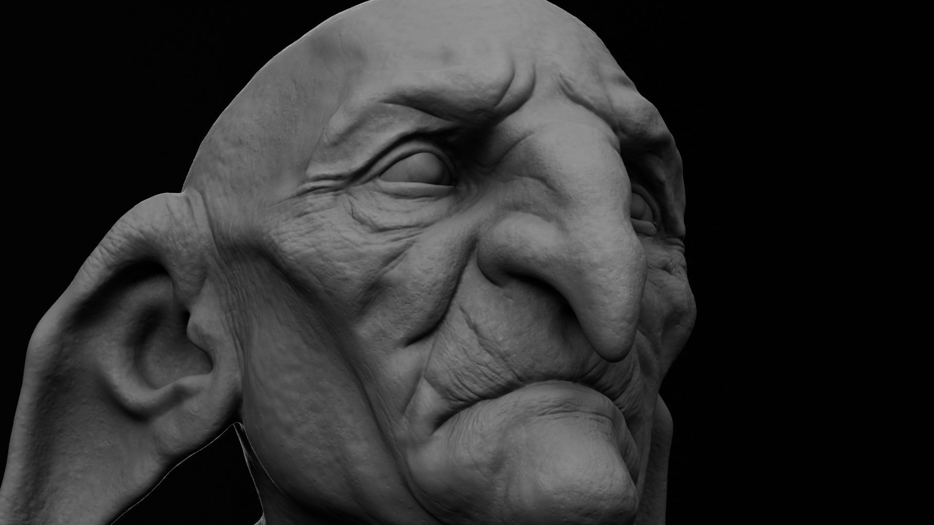 Timothy Bateson - Kreacher - Harry Potter 3D print model_10
