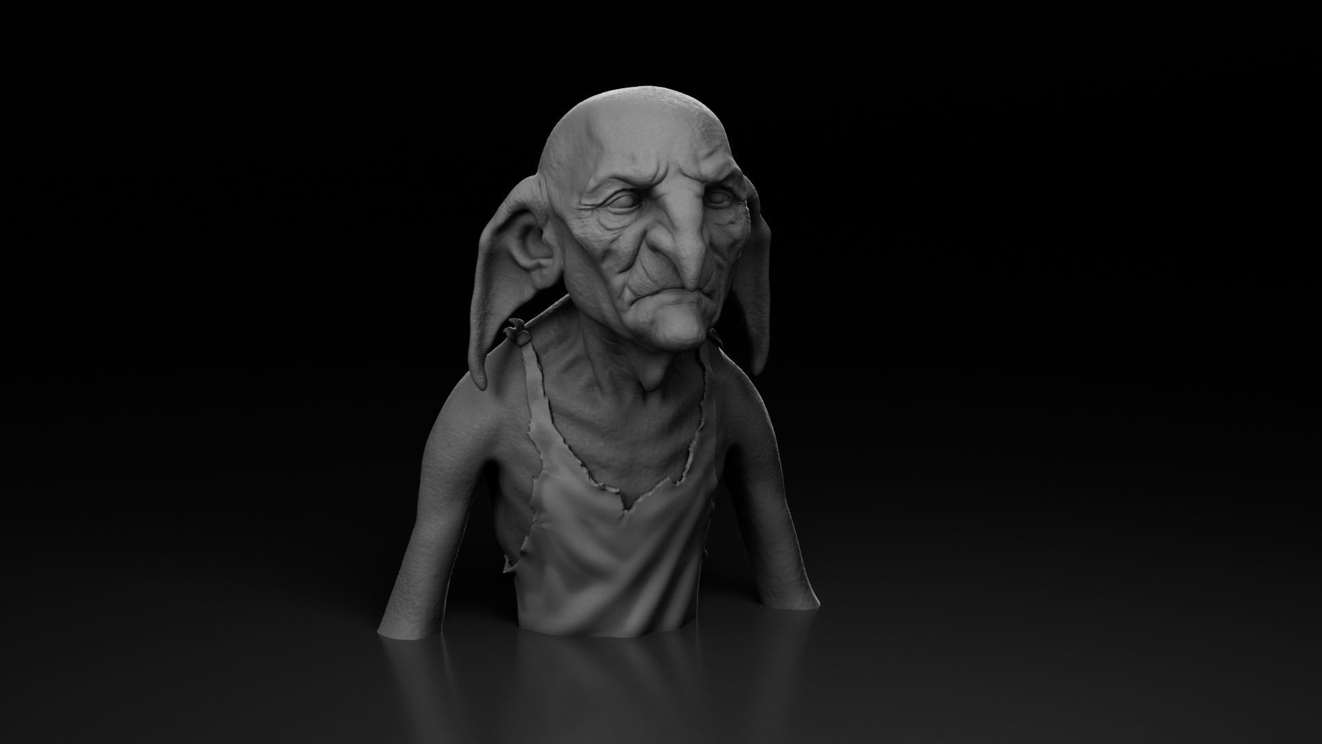 Timothy Bateson - Kreacher - Harry Potter 3D print model_20