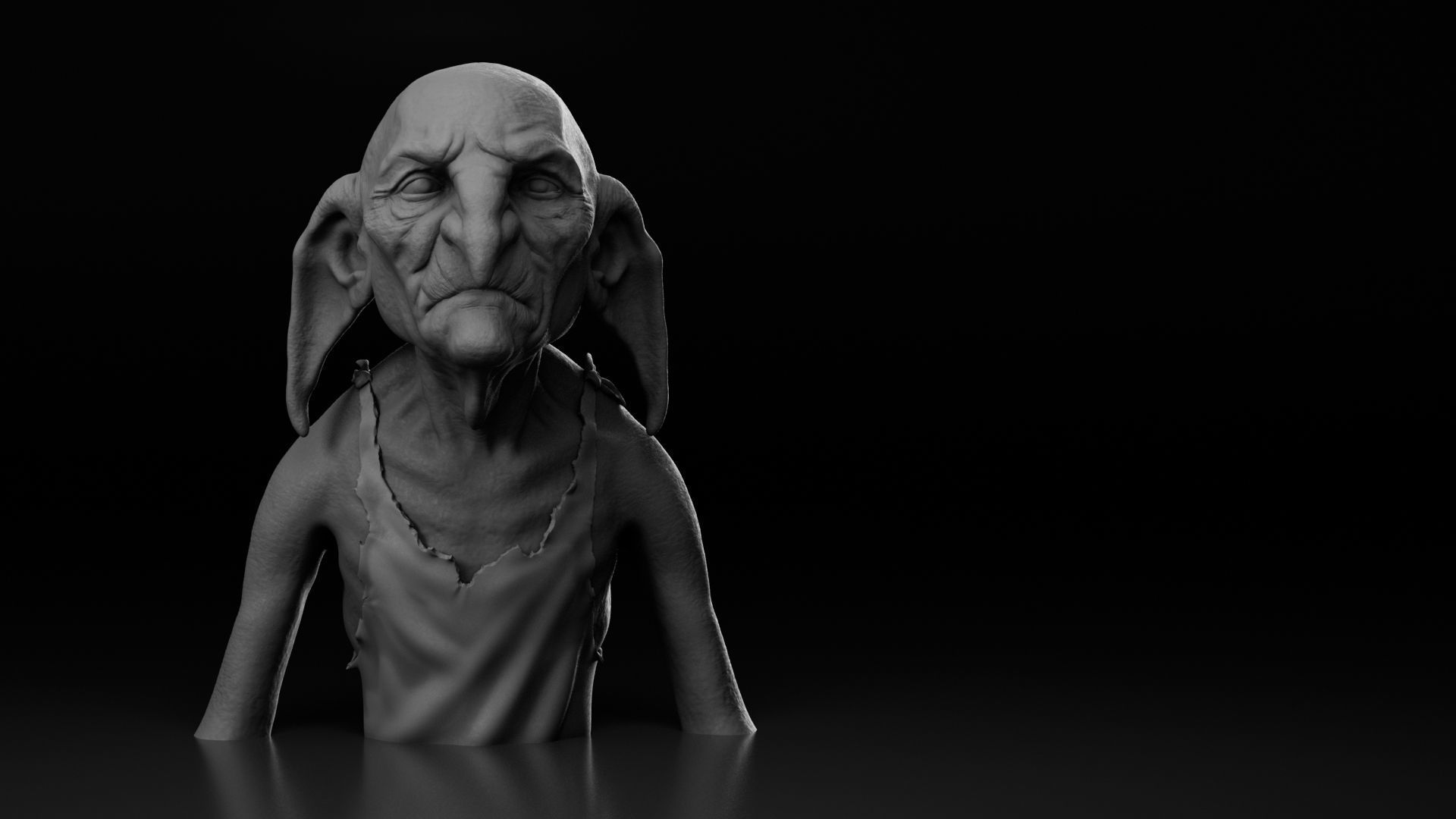 Timothy Bateson - Kreacher - Harry Potter 3D print model_1