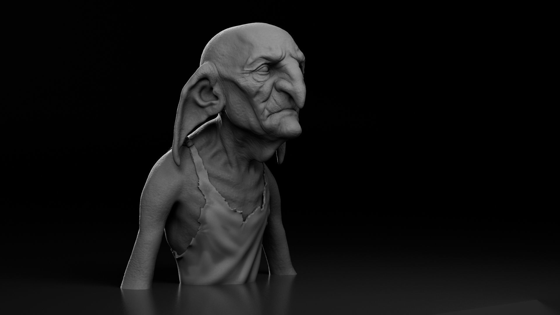 Timothy Bateson - Kreacher - Harry Potter 3D print model_5