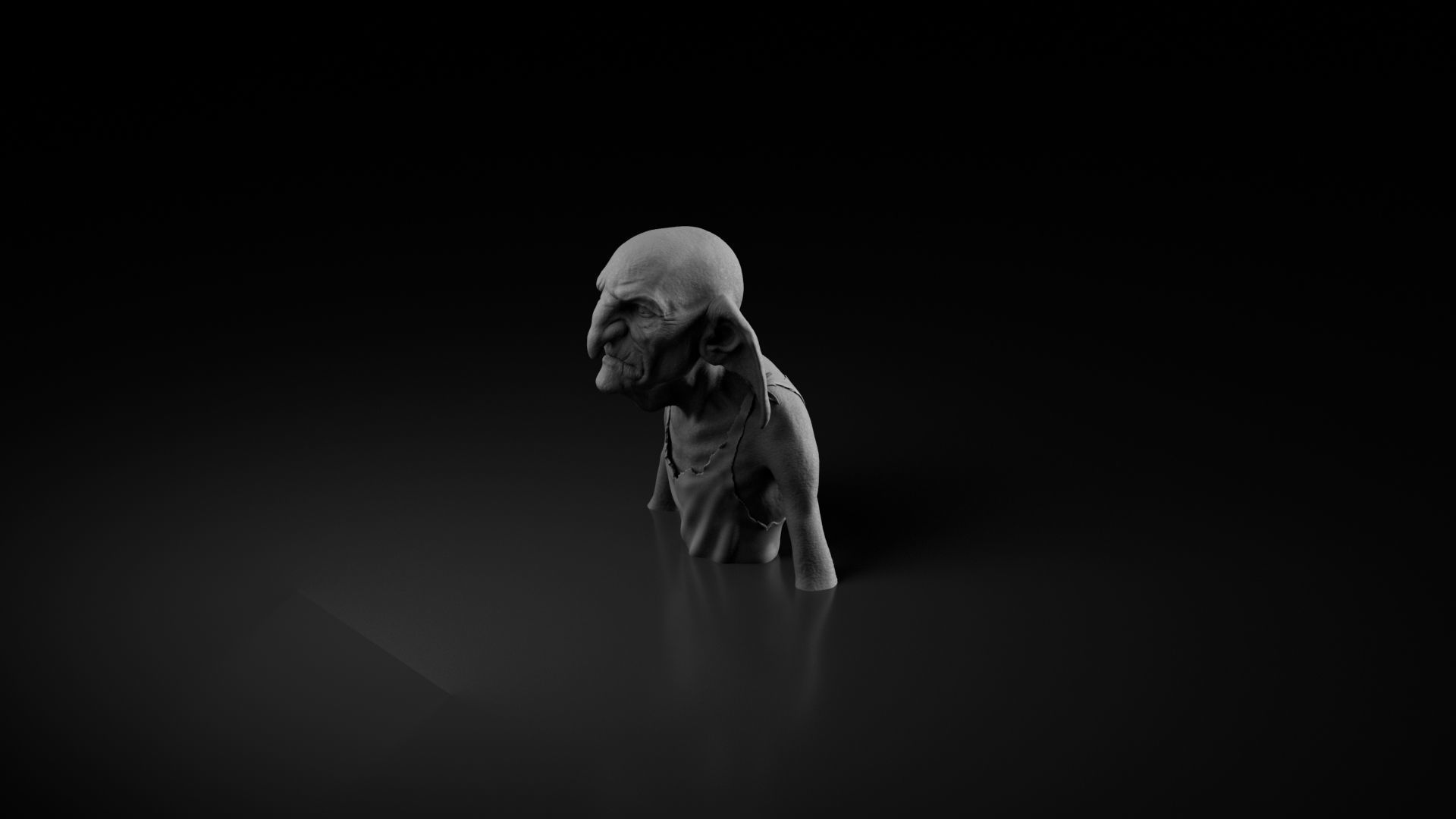 Timothy Bateson - Kreacher - Harry Potter 3D print model_17